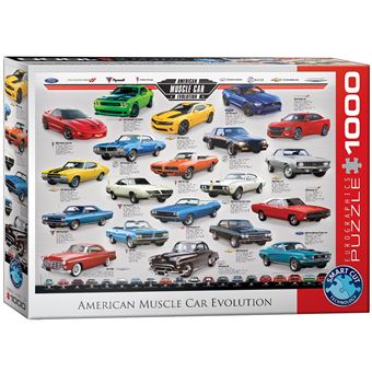 Puzzle Eurographics American Muscle Car Evoluti | 1000 Peças - 1