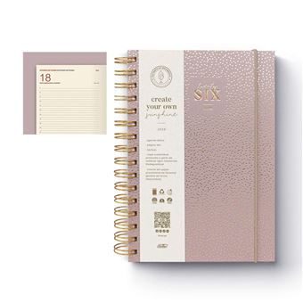 Agenda Diária A5 2026 Espiral Firmo Eco Rosalie com Elástico - 1