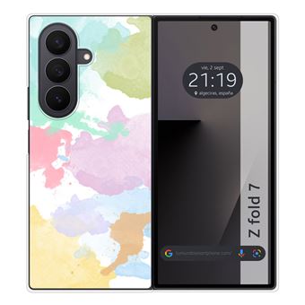 Capa Tumundosmartphone de Silicone para Samsung Galaxy Z Fold 7 5G com Estampa em Aquarela 11 desenhos - 1