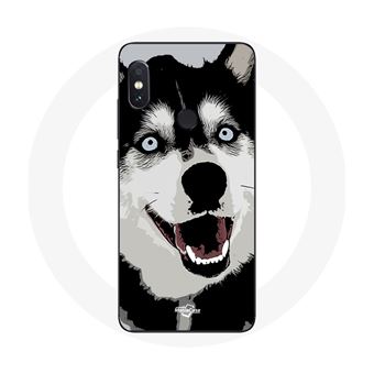 Capa Maniacase para Xiaomiredmi Note 5 Ai Dual Camera Husky Siberiano Olhos Azuis - 1