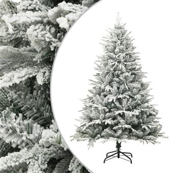 Árvore de Natal Artificial com Neve vidaXL | 240 cm | PVC e PE - Verde - 1