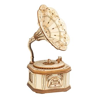 Puzzle 3D ROBOTIME Música Gramophone | 122 Peças - 1