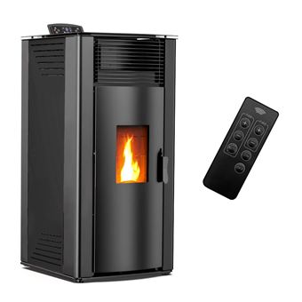 Salamandra a Pellets a Ar Sannover Anita | 15 kW | Preto - 1