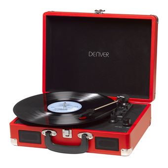 Gira-discos Denver VPL-120RED | Vermelho - 1