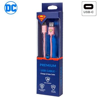 Cabo USB Licenciado DC Superman Universal Tipo C