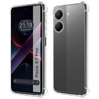 Capa TUMUNDOSMARTPHONE de silicone transparente à prova de choque para Xiaomi Poco X7 Pro 5G - 1