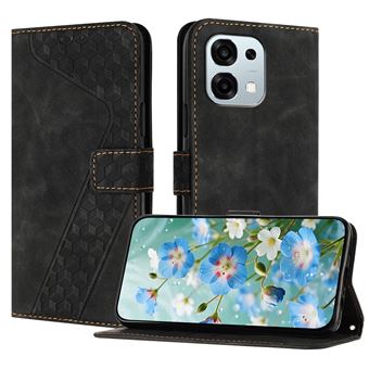 Capa FOXDOCK para OPPO A6 Pro 4G/5G com Fecho Magnético | Resistente a Impactos e Quedas | Compartimentos para Cartões | Preto - 1