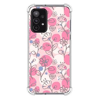 Capa Tumundosmartphone de silicone anti-choque para Samsung Galaxy A52 / A52 5G / A52s 5G design Flores 07 Desenhos - 1