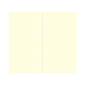 Recarga Personal Filofax Liso | 32 Folhas | 90Gr - Bege 132453 - 1