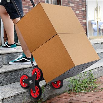 Carrinho de Mão DURHAND Escada | Dobrável com Rodas | Carga 150kg - 1