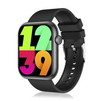 Smartwatch DAM QX7 Pro | Chamadas Bluetooth | Multidesportos | Monitor de Frequência Cardíaca | O2 | glicose e tensão | 4x1,1x4,7 cm - Preto - 1