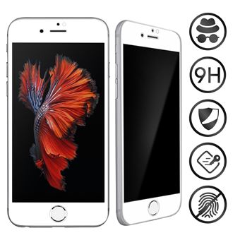 Vidro Temperado Avizar para iPhone 6 Plus e 6S Plus | para Anti-Spy | 9H |Moldura Preta