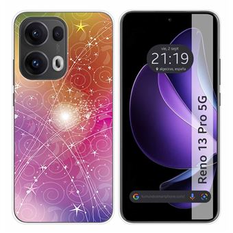 Capa de Silicone Tumundosmartphone para Oppo Reno 13 Pro 5G | Desenhos de design abstrato - 1