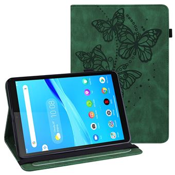 Capa PU Padrão de borboleta com Fundo Verde Magunivers para Lenovo Tab M10 FHD Plus/Tab M10 Plus TB-X606F/TB-606X 10.3 inch - 1