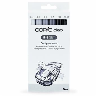 Marcador Copic Ciao 5+1 Set Cool Grey - 1