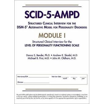Structured Clinical Interview For The Dsm-5 Alternative Model For Personality Disorders (Scid-5-Ampd) Module I - 1