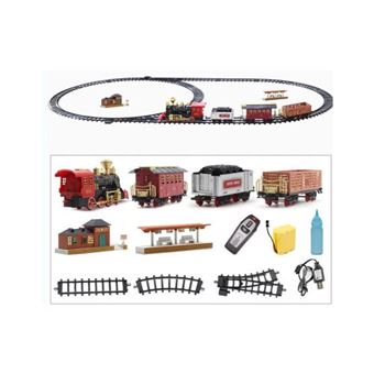 Comboio Elétrico de Brincar com Pista Goeik | Efeitos de Luz | Fumo | Sons | Modelo C - 1