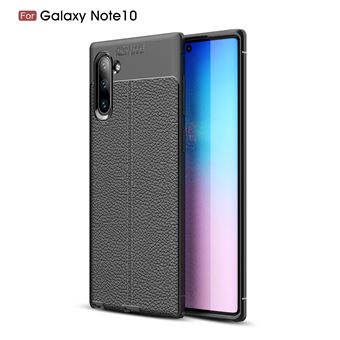 Capa PhoneShield Rugged Leather para Samsung Note 10 | Antichoque - Preto