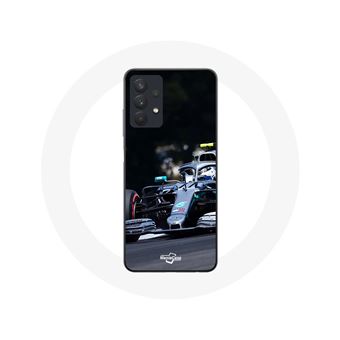 Capa Maniacase para Samsung Galaxy A32 5G com o piloto de Fórmula 1 Valtteri Bottas em Preto - 1