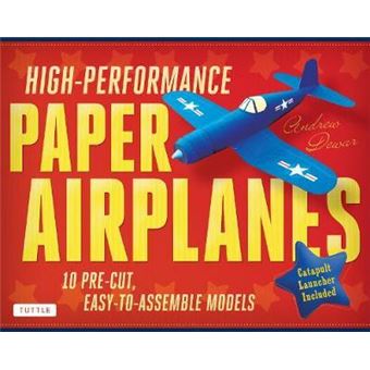 High-Performance Paper Airplanes Kit : 10 Pre-cut, Easy-to-Assemble Models: Kit with Pop-Out Cards, Paper Airplanes Book, & Catapult Launcher: Great for Kids and Parents! - 1
