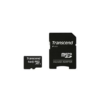 Cartão de Memória Transcend TS4GUSDHC10 | Preto - 1