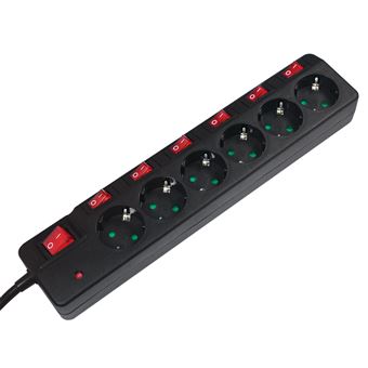 Extensão Elétrica LogiLink LPS233 | Preto - 1