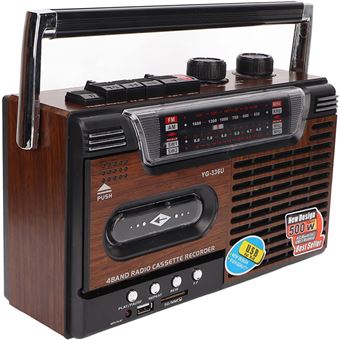 Boombox Portátil com Reprodutor de Cassete Orysin | Rádio AM/FM e Gravador - 1