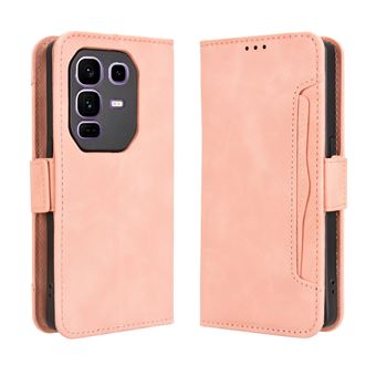Capa FOXDOCK Protetora para Infinix Note 50 Pro Plus 5G | Suporte e Flip de couro PU | À Prova de Choque | Rosa - 1