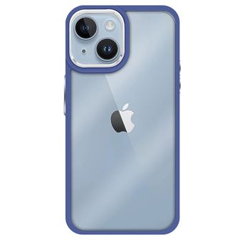 Capa MisterCapas para iPhone 15 Transparente Frame - Azul - 1