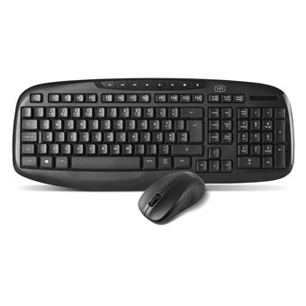 Teclado e Rato 1Life Kbw Flow kit | Wireless | Português | Preto - 1