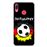 Capa Hapdey para Huawei Y7 2019 - Y7 Prime 2019 Design Bola de Futebol e Cores da Alemanha em Silicone Flexível e TPU_0