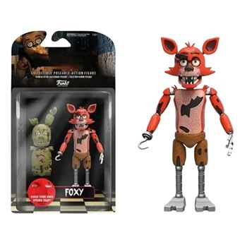 Figura Ação Antiimpacto Five Nights at Freddy's | Foxy Pirata | 20 cm | PVC | Animatrónico Articulado | FNAF - 1