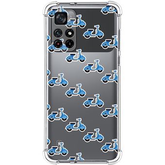 Capa Tumundosmartphone de silicone anti-choque para Xiaomi POCO M4 Pro 5G desenhos de scooter de design - 1