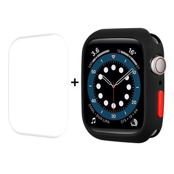 Capa e TPU ENKAY botão anexo, preto para Apple Watch Series 7 45mm - 1
