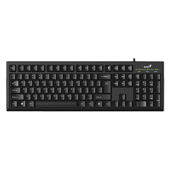 Teclado com Fios Genius Computer Technology KB-100 | Idioma: Inglês | Preto - 1