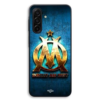Capa Maniacase para Samsung Galaxy A17 | OM dourado brilhante direto ao alvo fundo azul - 1