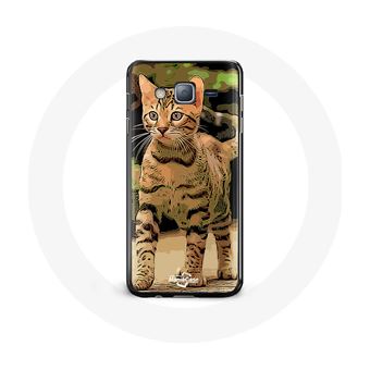 Capa Maniacase para Samsung Galaxy A3 Raça de Gatos Bengala desenho Animado - 1