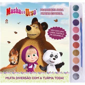 Masha E O Urso Prancheta - Para Pintar Especial - 1