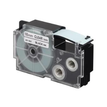 Casio XR-18X1 Preto sobre transparente etiquetadora - 1