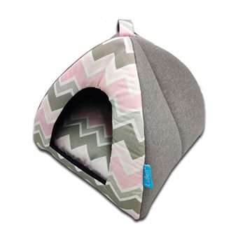 Igloo LuBen Spring Chevron para Cão, Gato | M - Rosa - 1