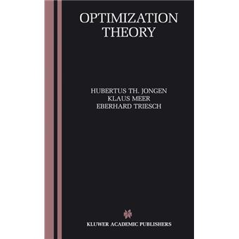Optimization Theory - Hardback - 2004 - 1