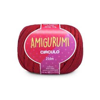 Fio de Crochet Círculo Amigurumi | 125G | Vermelho Círculo - 1