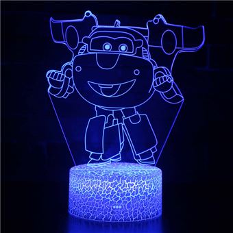 Lâmpada 3D HSMY | Infantil | Multicolorido com Controlo Remoto | Super Wings | 620 - 1