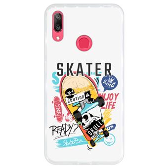 Capa Hapdey para Huawei Y7 2019 - Y7 Prime 2019 Design Skater King em Silicone Flexível e TPU