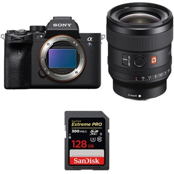 Câmara Sony Alpha a7S III + FE 24mm f/1.4 GM + SanDisk 128GB Extreme PRO UHS-II SDXC 300 MB/s - Preto - 1