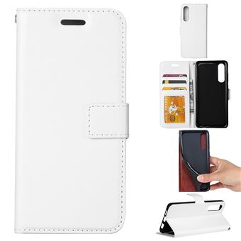 Capa PU Magunivers cavalo louco com suporte branco para Samsung Galaxy A50