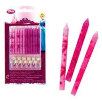 Conjunto 12 Velas de Aniversário Princesas Disney Glamour - 1
