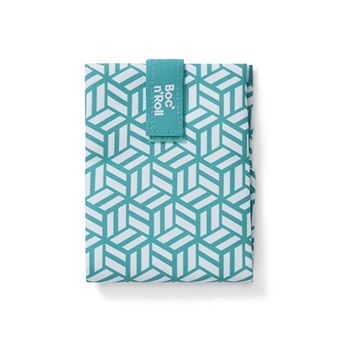 Lancheira Roll'eat Boc'n'Roll Tiles Green | Verde, Branco - 1