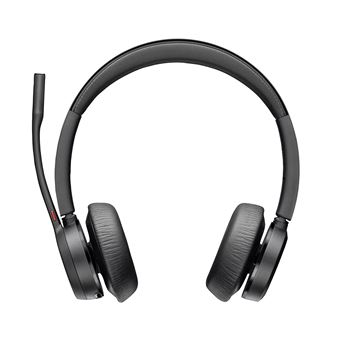 Auscultadores Bluetooth HP Poly Headset Poly Voyager 4320 USB-A certificado para Microsoft Teams + Dongle BT700 | Preto - 1