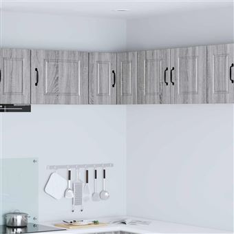 Armário de Cozinha com Prateleira vidaXL | Cinza Sonoma 57 x 57 x 40 cm - 1